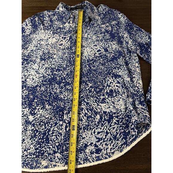 Proenza Schouler Shirt Women’s 6 Medium Norman Crepe Top Relaxed $790 - Picture 9 of 13